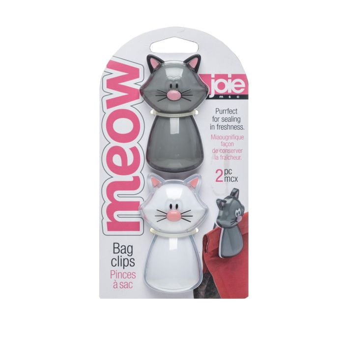 MEOW BAG CLIPS 2 PC