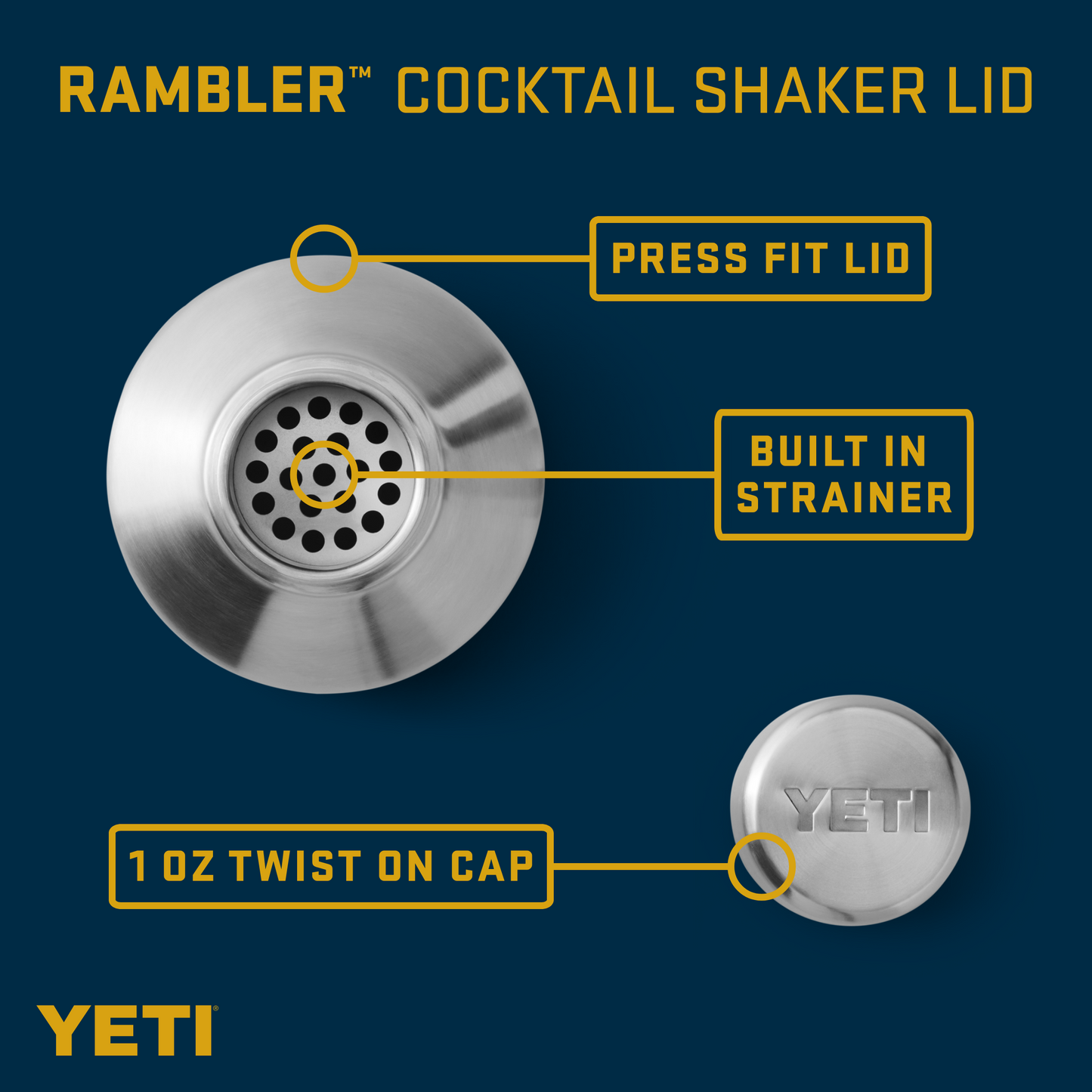 YETI COCKTAIL SHAKER LID