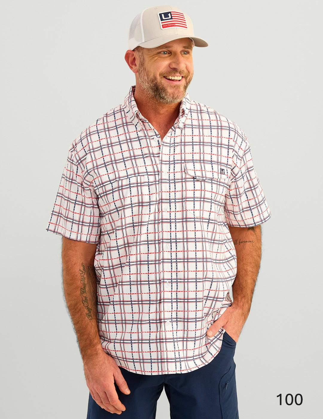 HUK TIDE POINT PRINTED SS SHIRT