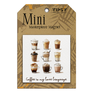 COFFEE NINE WAYS MINI MAGNET