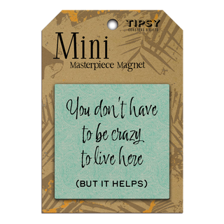 BE CRAZY MINI MAGNET