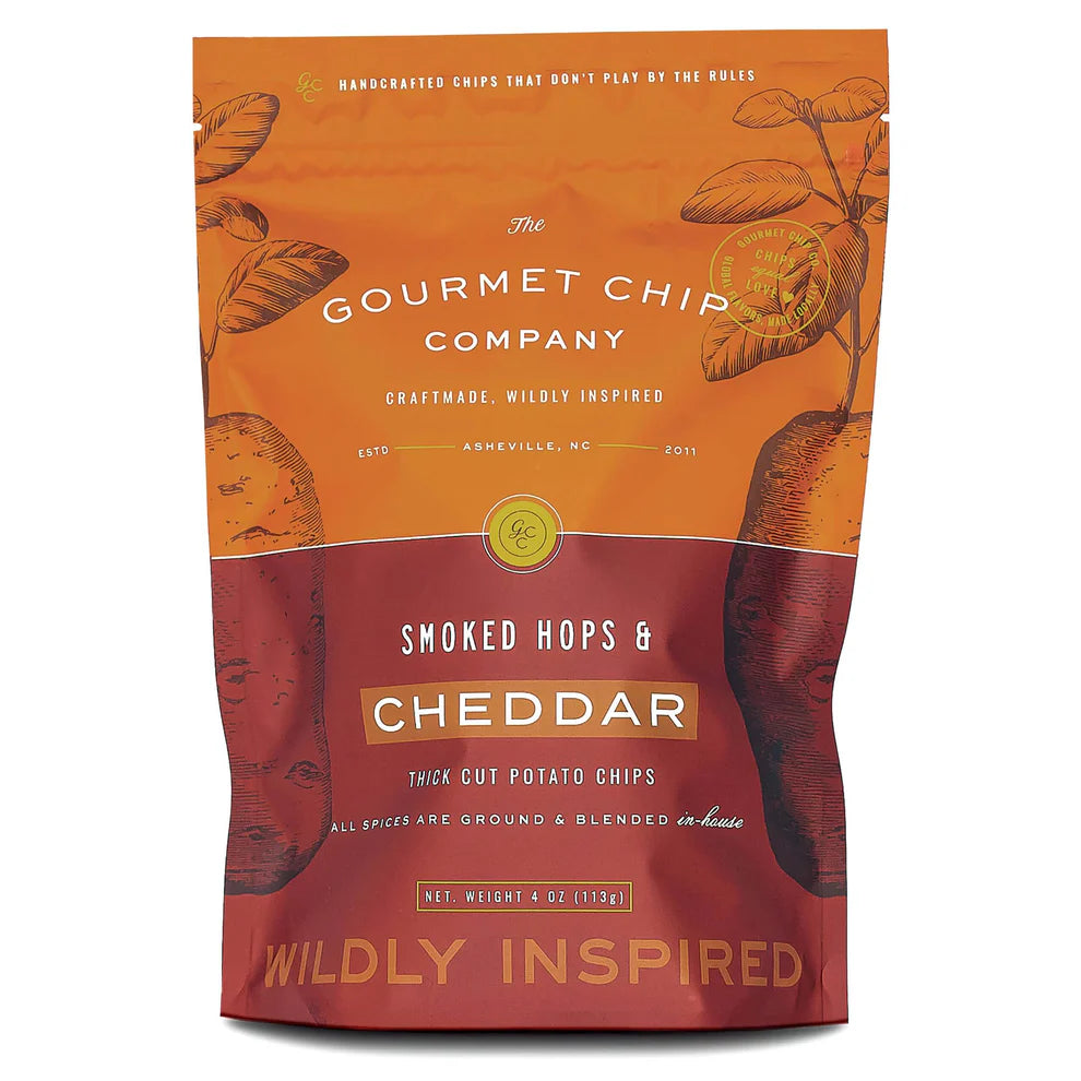 SMOKED HOPS AND CHEDDAR CHIPS