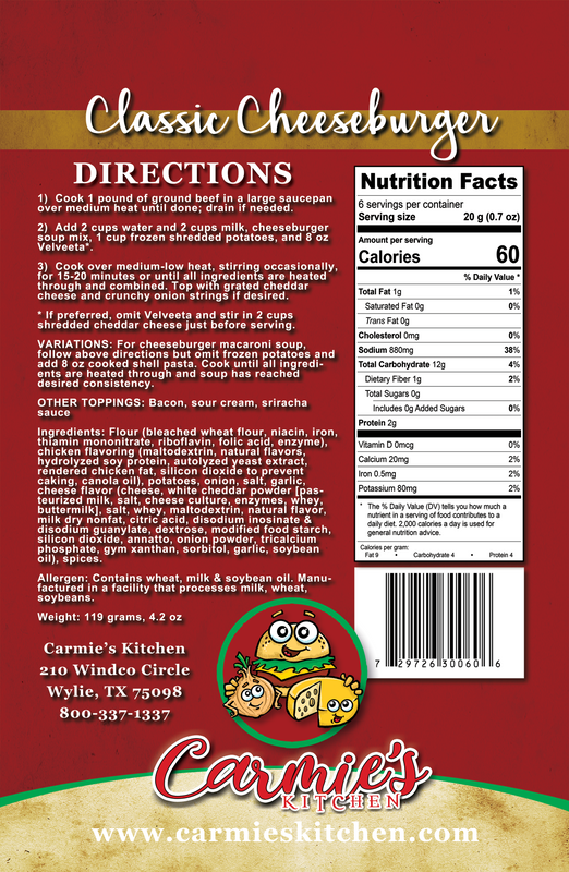 CLASSIC CHEESEBURGER SOUP MIX