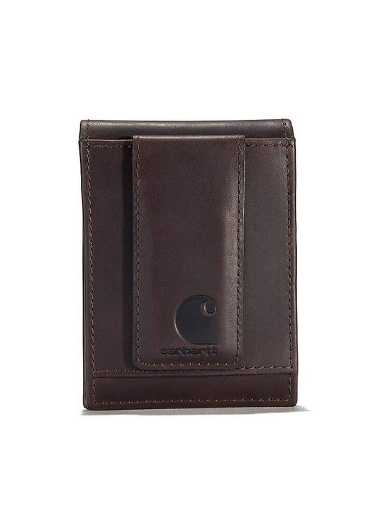 CARHARTT OIL TAN LEATHER FRONT POCKET WALLET