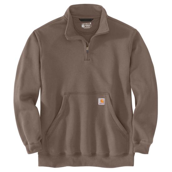 CARHARTT LOOSE FIT MIDWEIGHT QUARTER ZIP MOCK NECK SWEATSHIRT
