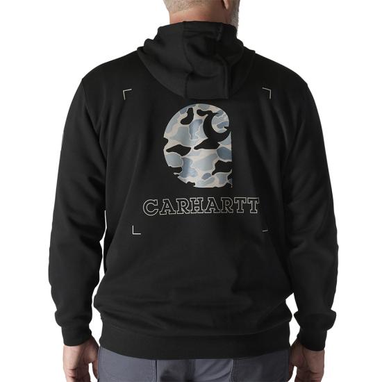 CARHARTT LOOSE FIT MIDWEIGHT CAMO GRAPHIC SWEATSHIRT