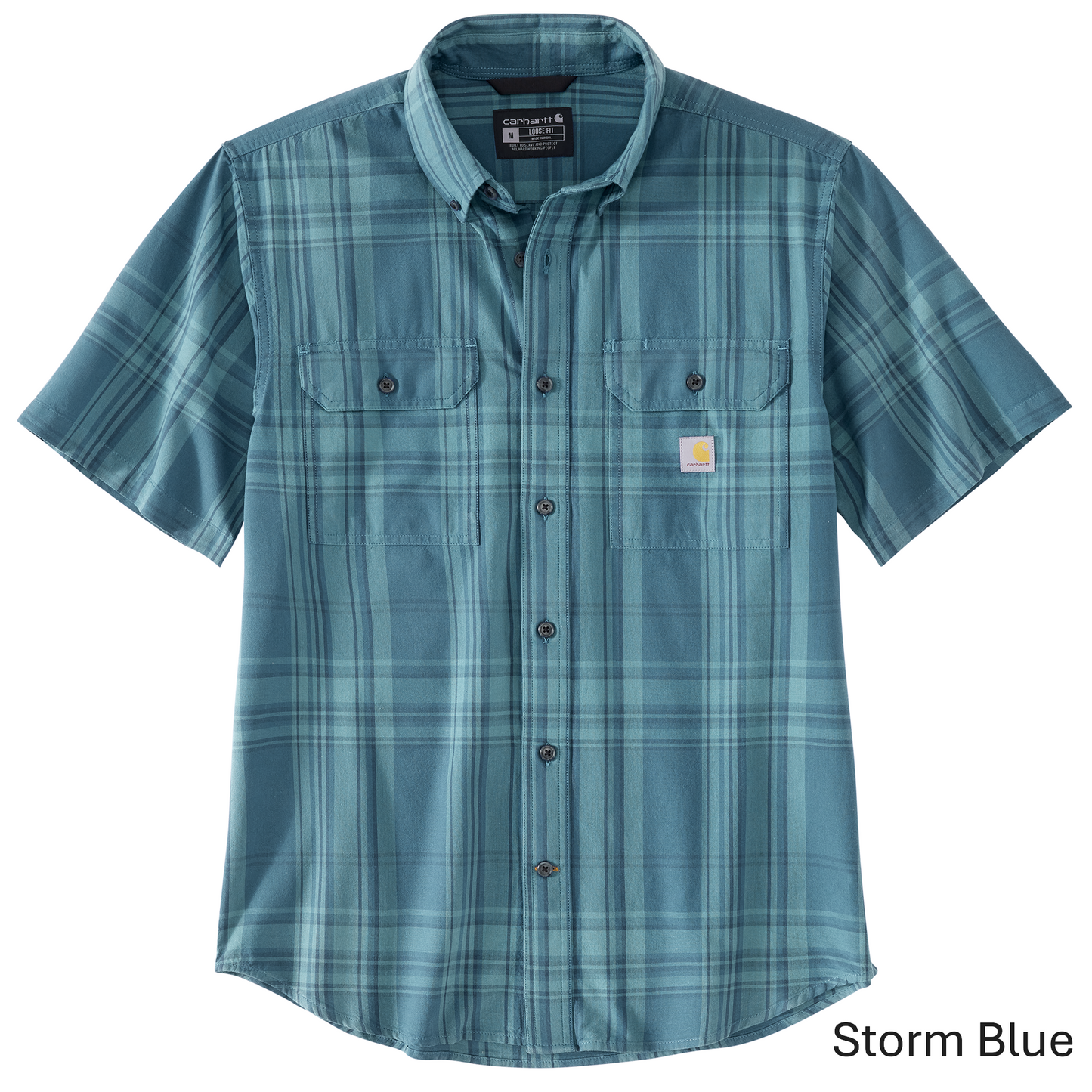 CARHARTT LOOSE FIT SS PLAID SHIRT