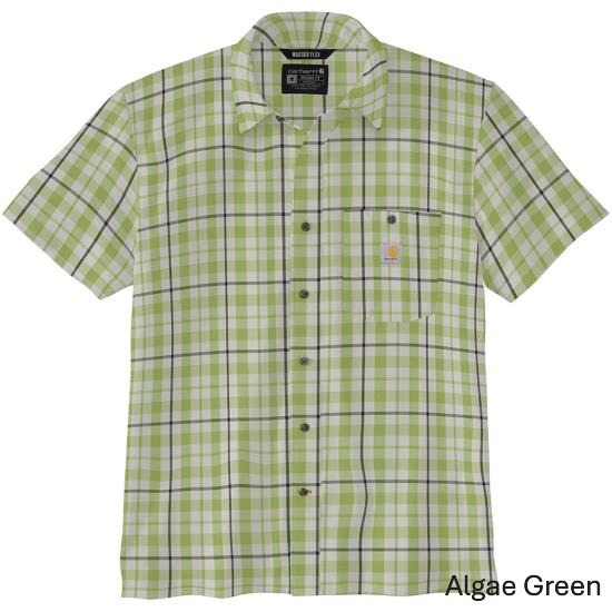 CARHARTT FORCE SUN DEFENDER RELAXED FIT SS PLAID SHIRT