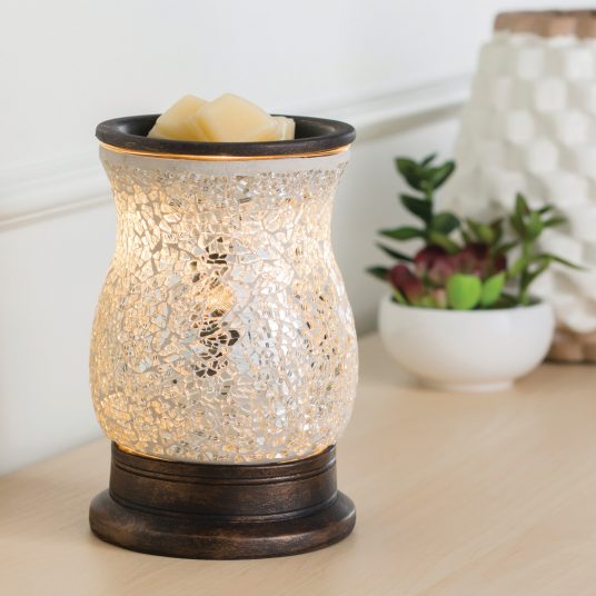 GLASS MOSAIC WARMER REFLECT
