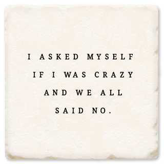 I ASKED MYSELF IF I WAS CRAZY COASTER