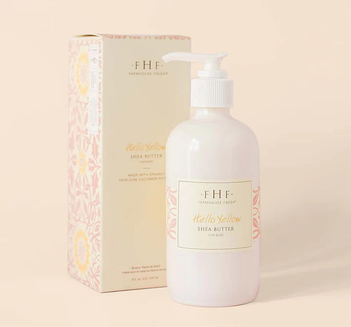 HELLO YELLOW SHEA BUTTER CREAM PUMP 8 OZ