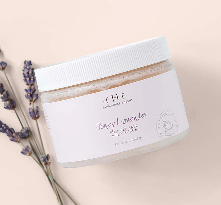 HONEY LAVENDER FINE SEA SALT BODY SCRUB