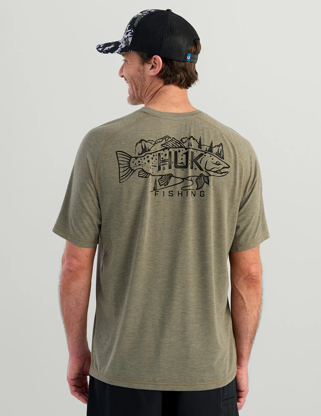 HUK DRIFT SHORT SLEEVE GRAPHIC CREW TEE