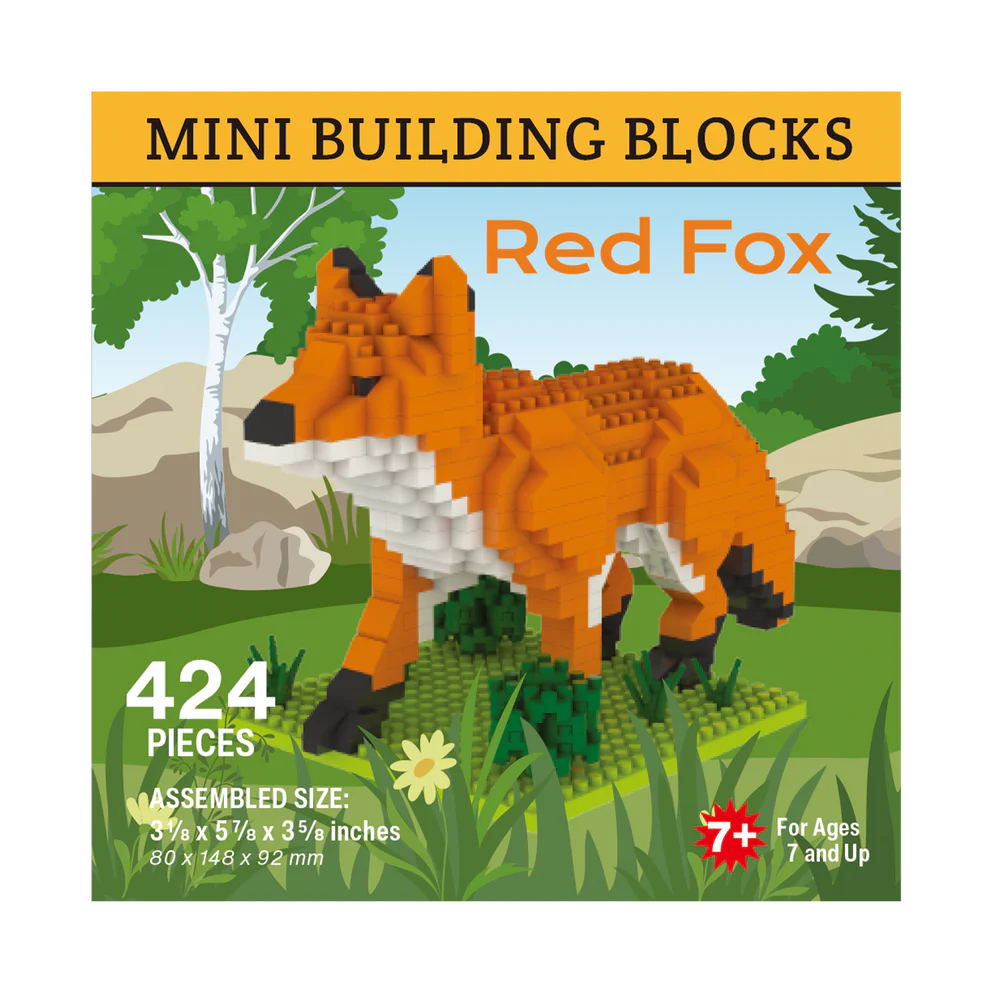 MINI BUILDING BLOCKS RED FOX