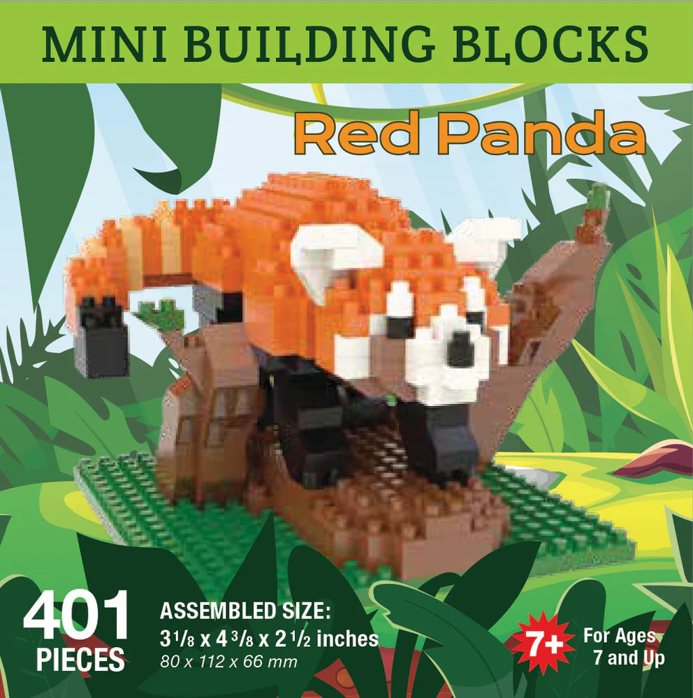 MINI BUILDING BLOCKS RED PANDA