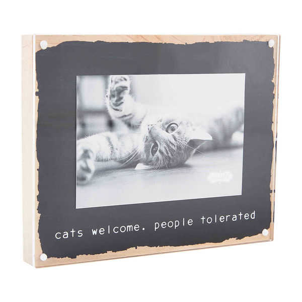 WELCOME ACRYLIC CAT FRAME