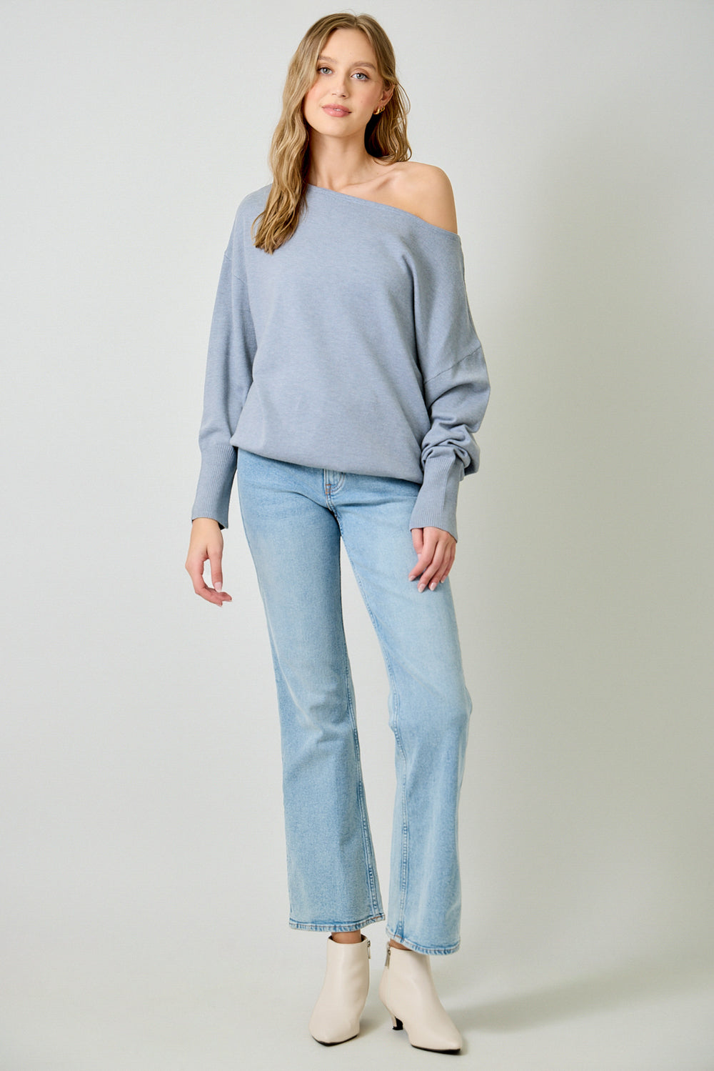 BLAKELY OFF THE SHOULDER SWEATER