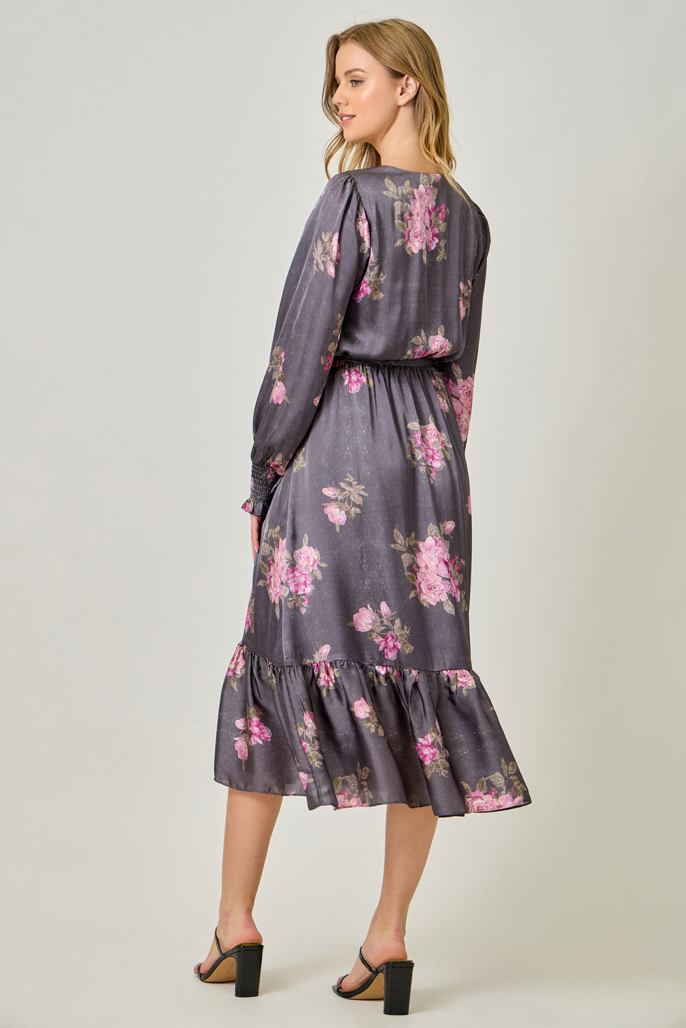 MYSTREE SOPHIA FLORAL MIDI DRESS