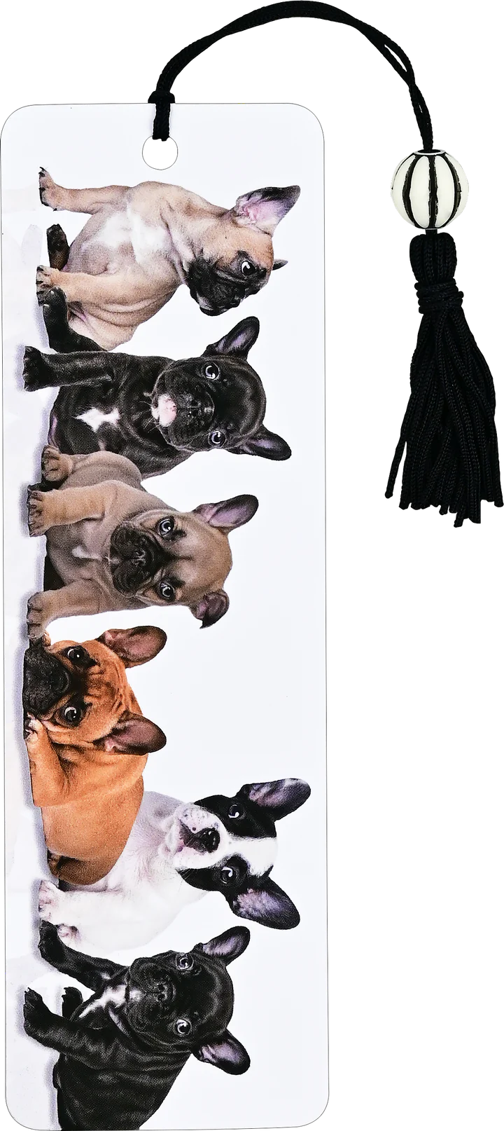 BEADED BOOKMARK FRENCH BULLDOG PUPS