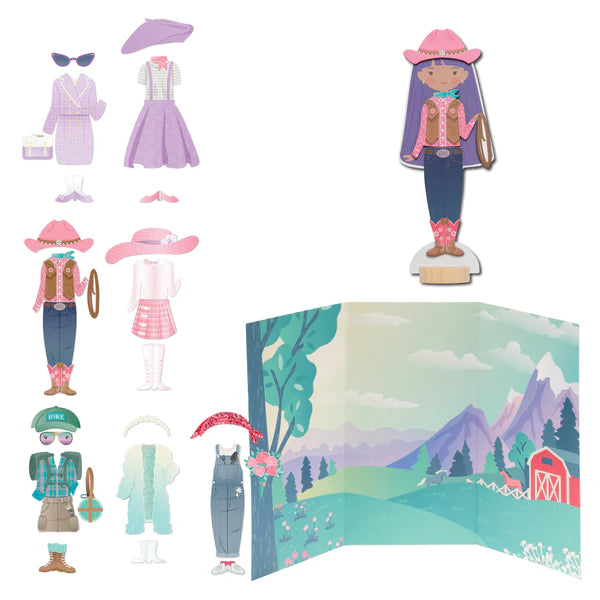 MAGNETIC DRESS UP DOLL WORLD TRAVELER