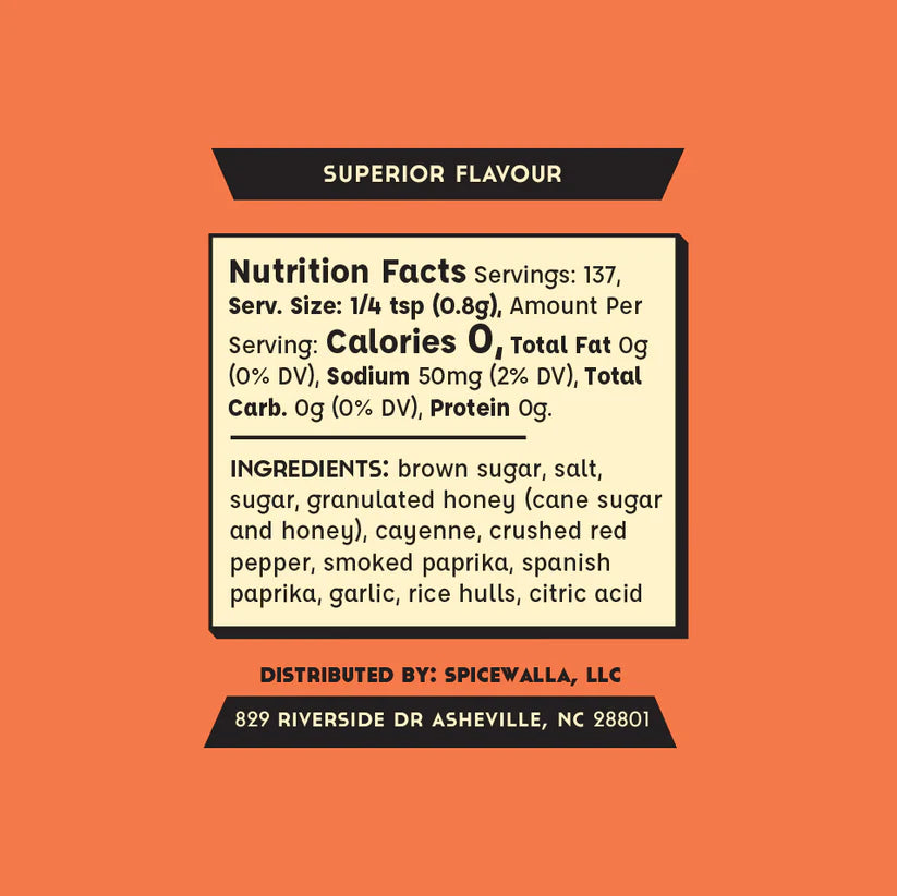 SPICEWALLA HOT HONEY BBQ RUB