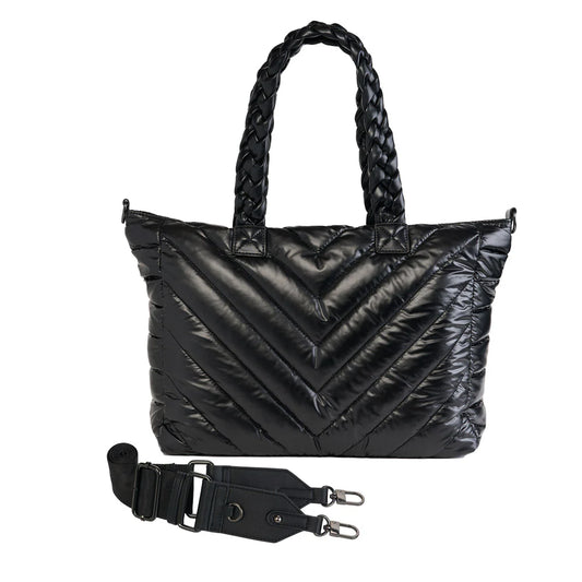 HYDRO TOTE BLACK QUILTED