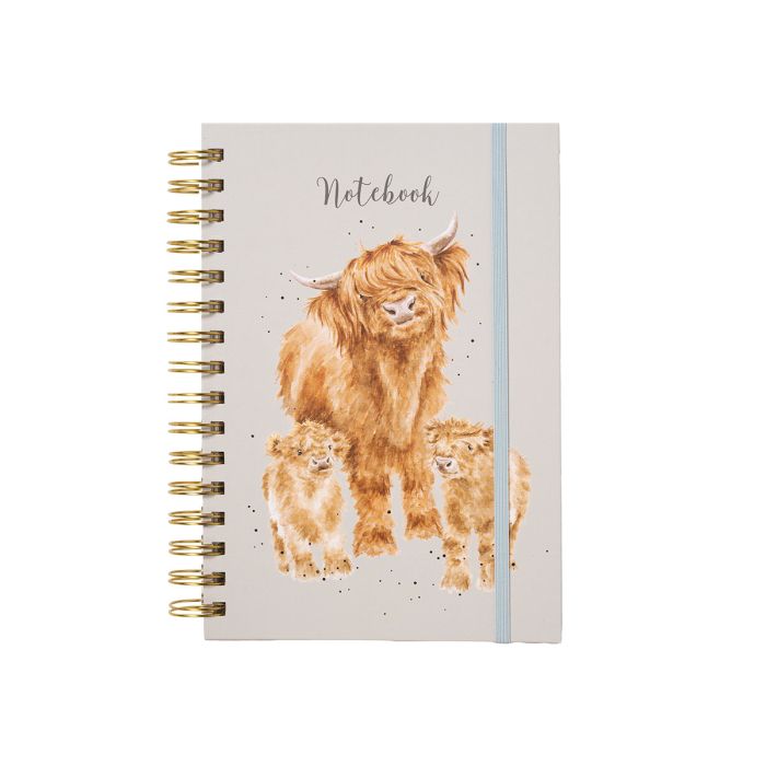 WRENDALE HIGHLAND COW SPIRAL BOUND NOTEBOOK