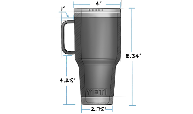 YETI RAMBLER 30OZ TRAVEL MUG