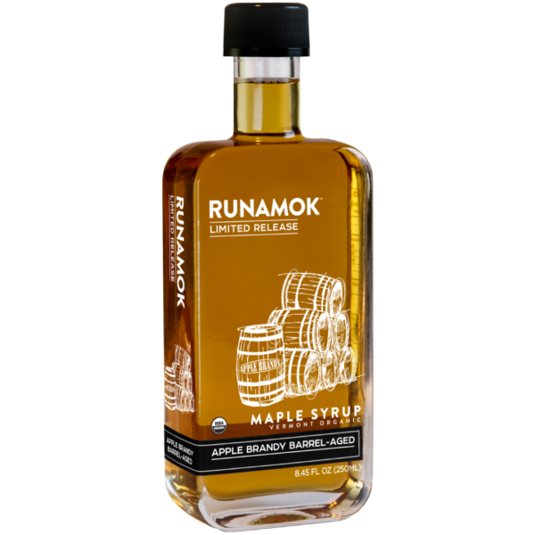 ORGANIC APPLE BRANDY BARRELL-AGED MAPLE SYRUP