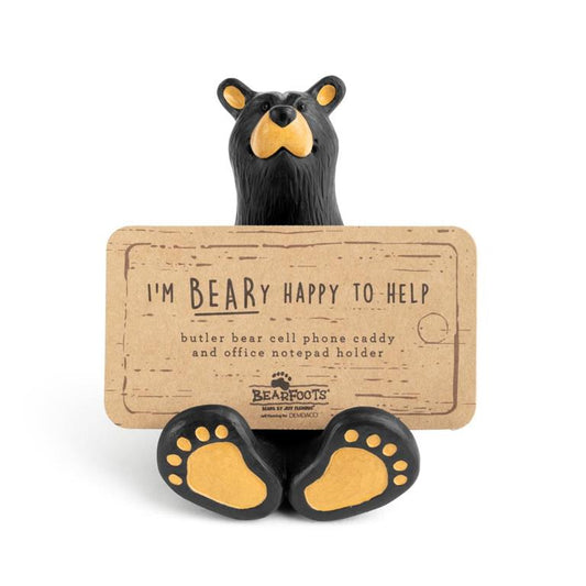 BEARFOOTS BUTLER BEAR CELL PHONE CADDY