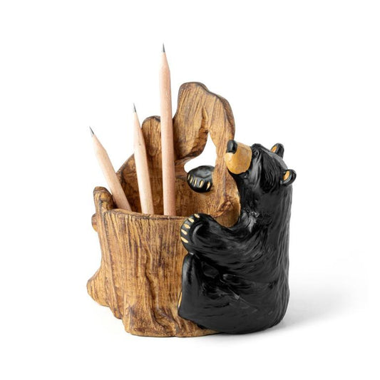 BEARFOOTS LOG PENCIL HOLDER