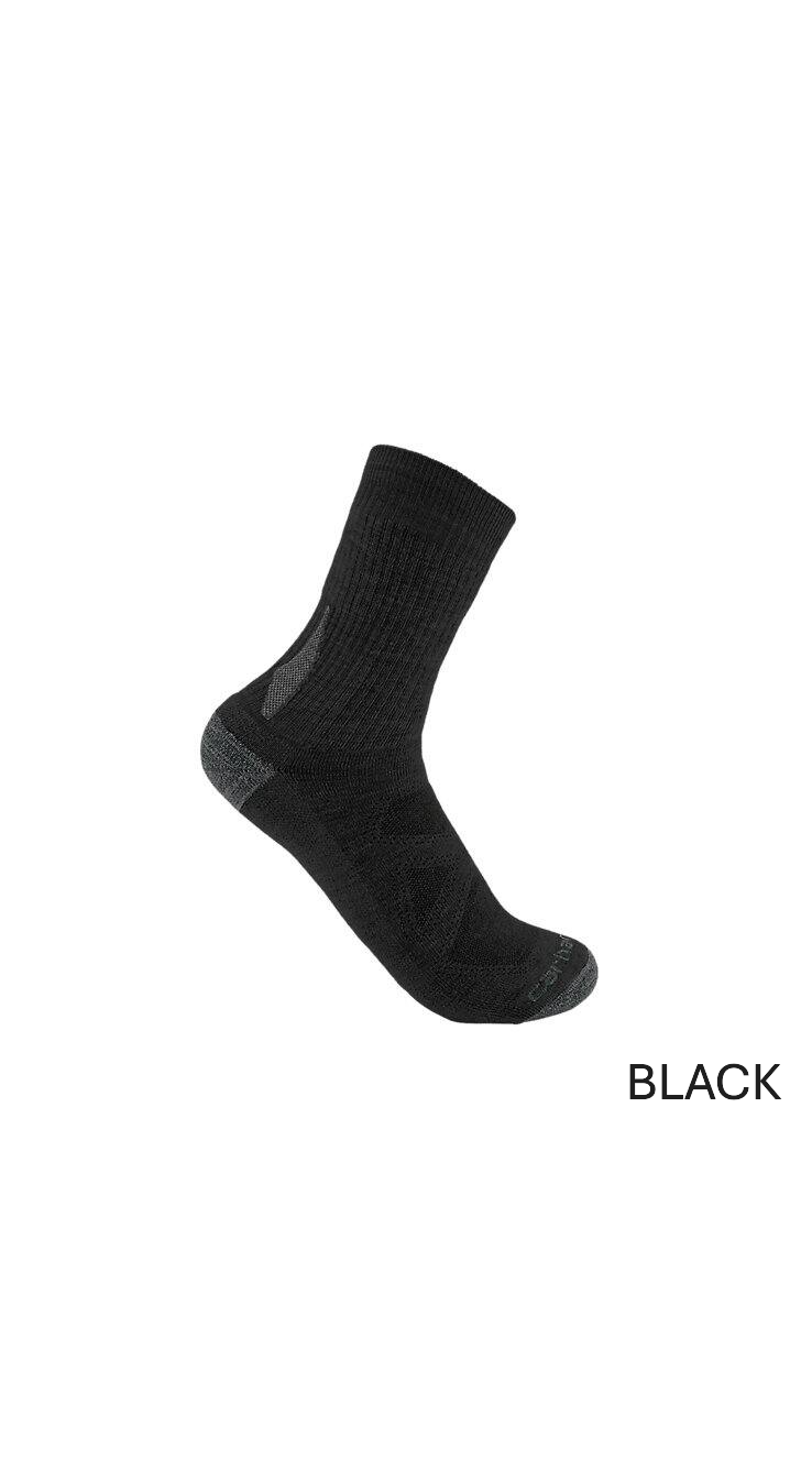 CARHARTT HEAVY WEIGHT MERINO WOOL BLEND SHORT CREW SOCK