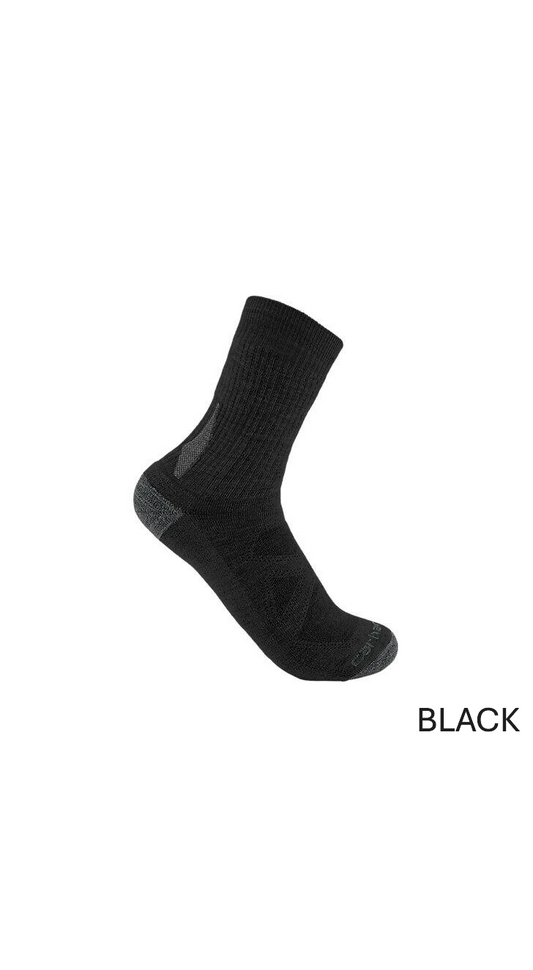 CARHARTT HEAVY WEIGHT MERINO WOOL BLEND SHORT CREW SOCK