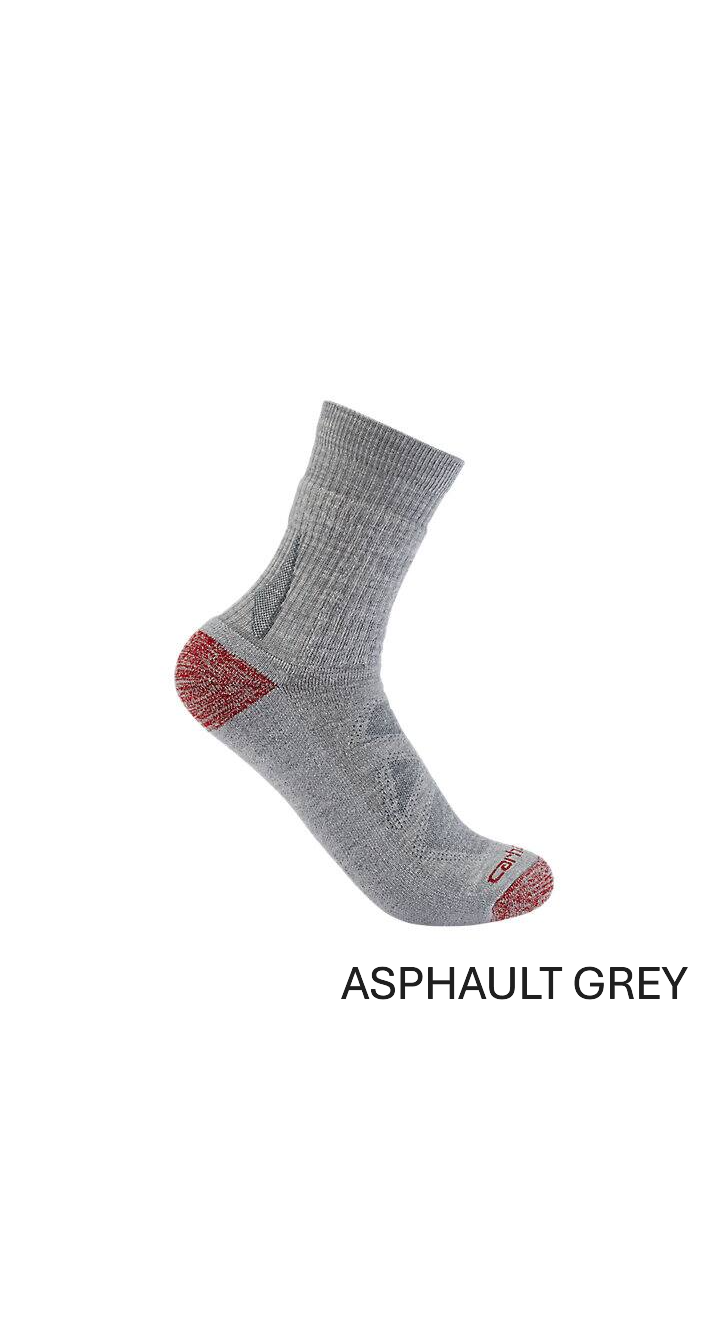CARHARTT HEAVY WEIGHT MERINO WOOL BLEND SHORT CREW SOCK