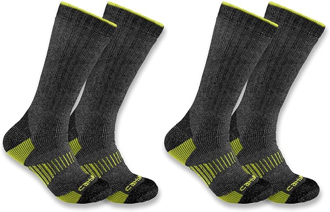 CARHARTT MEDIUM WEIGHT SYNTHETIC WOOL BLEND BOOT SOCK