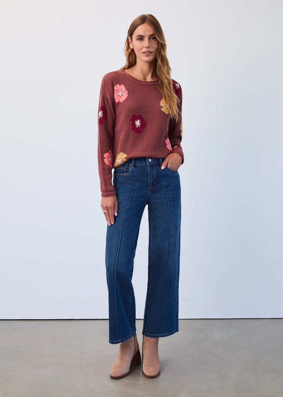 OLIVIA WIDE ANKLE DENIM PANT