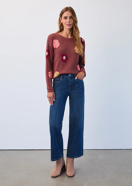 OLIVIA WIDE ANKLE DENIM PANT