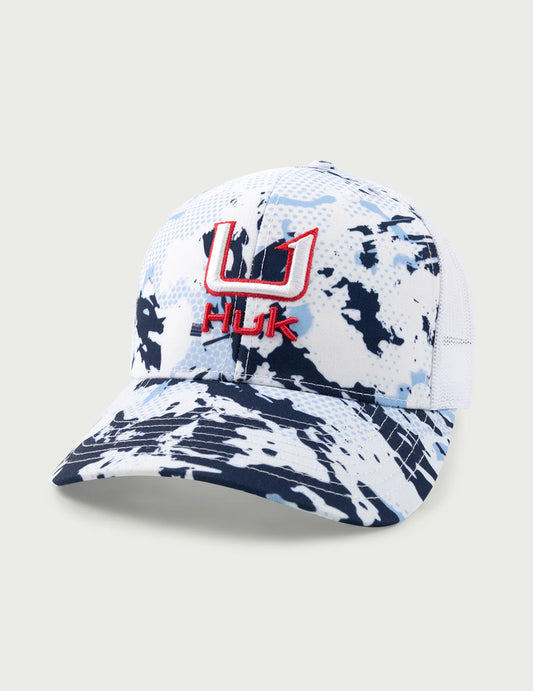 HUK KC PRINTED TRUCKER CAP