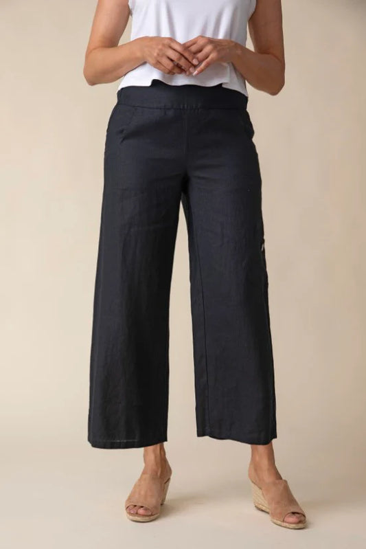 HABITAT LINEN SOLID FLOOD POCKET PANT