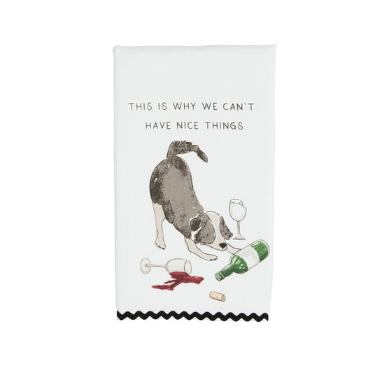 SPILLEDWINE DOG RIC RAC TOWEL