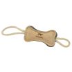 16 INCH NATURAL LEATHER FELT BONE DOG TOY