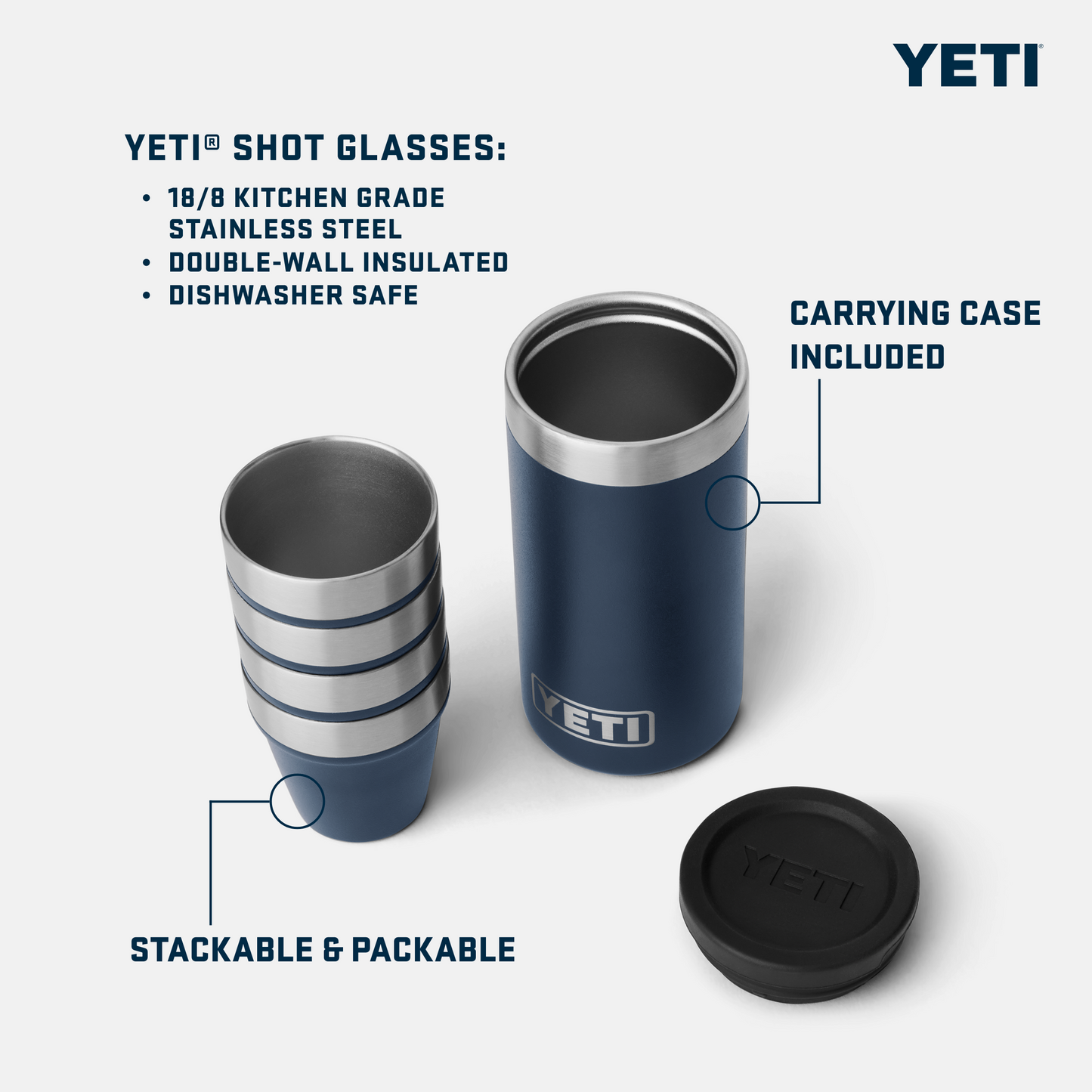 YETI SHOT GLASSES & CASE