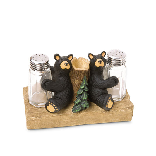BEARFOOTS BEAR SALT AND PEPPER WITH TOOTHPICK