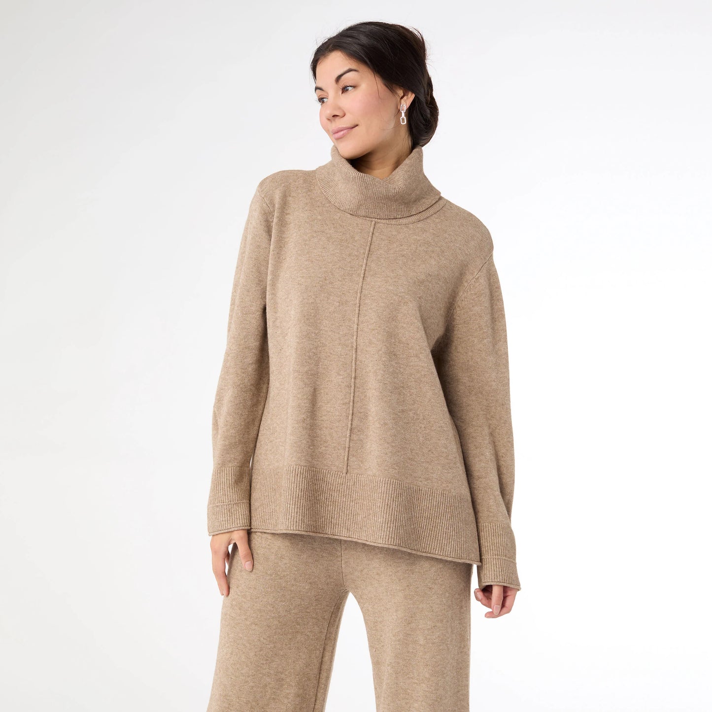 HEAVENLY LUXE COWL NECK SWEATER