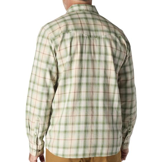 CARHARTT MONTANA RUGGED FLEX RELAXED FIT LIGHTWEIGHT LONG SLEEVE SNAP FRONT PLAID SHIRT TALL