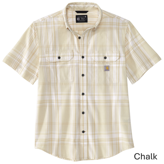 CARHARTT LOOSE FIT SS PLAID SHIRT