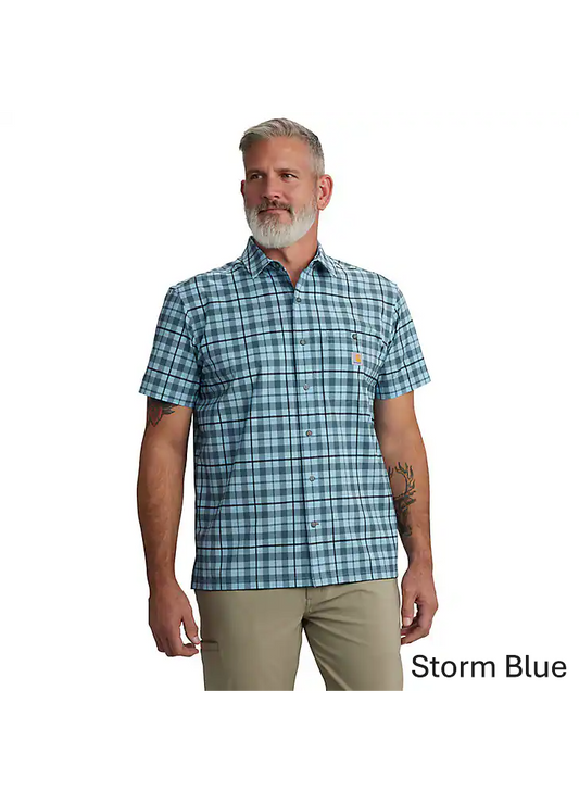 CARHARTT FORCE SUN DEFENDER SS PLAID SHIRT BIG