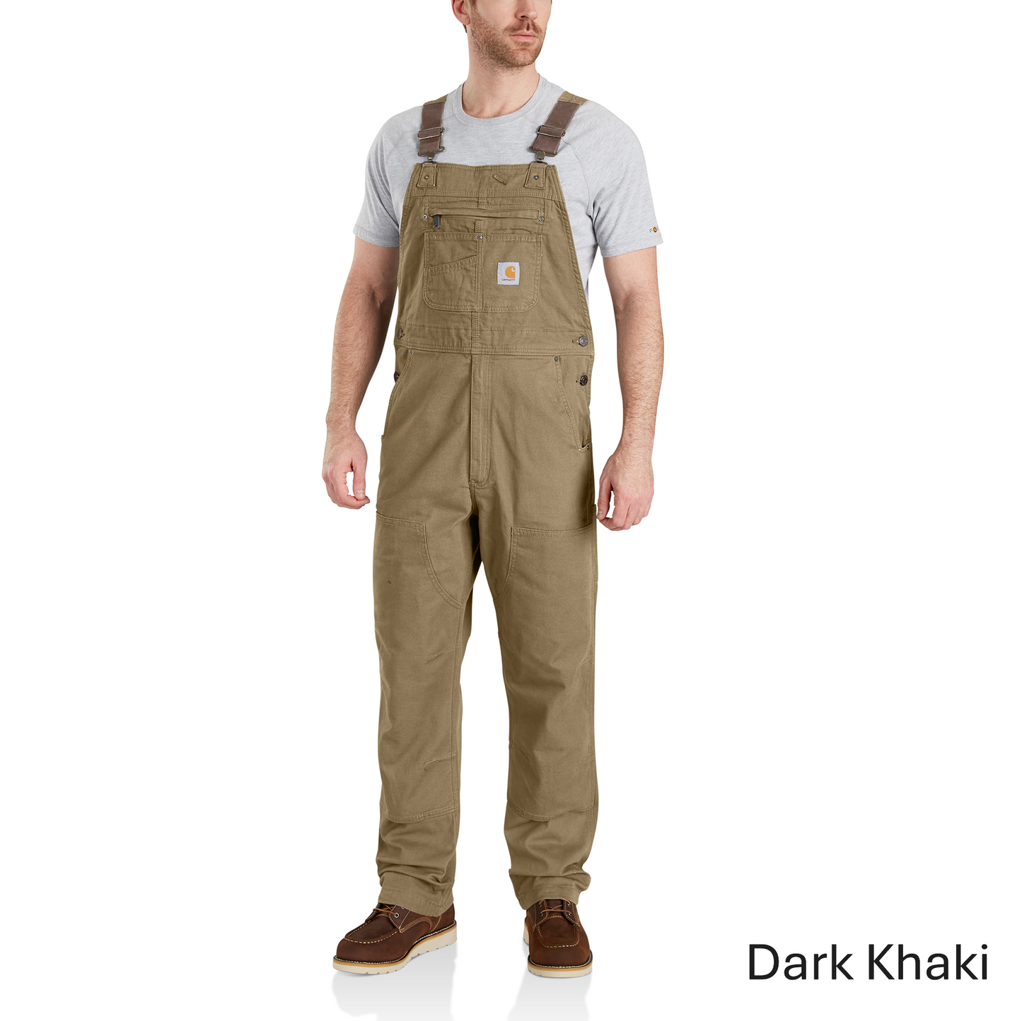 CARHARTT RUGGED FLEX RELAXED FIT CANVAS BIB OVERALL