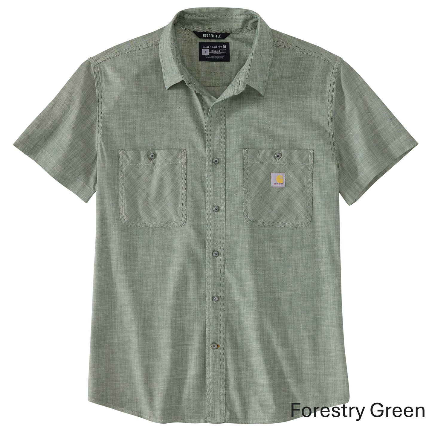 CARHARTT RUGGED FLEX RELAXED FIT SS PLAID SHIRT