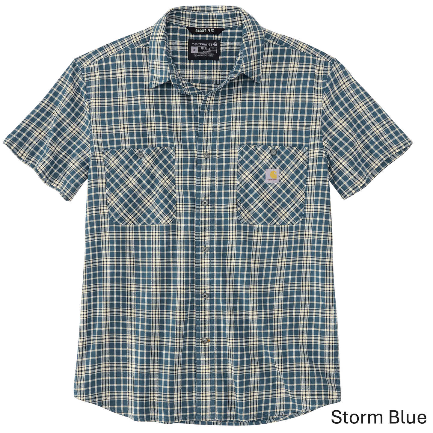 CARHARTT RUGGED FLEX RELAXED FIT SS PLAID SHIRT